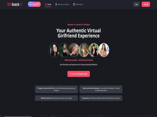 Flirtback review, a site that is one of many popular Live Trans Sex Cam Sites