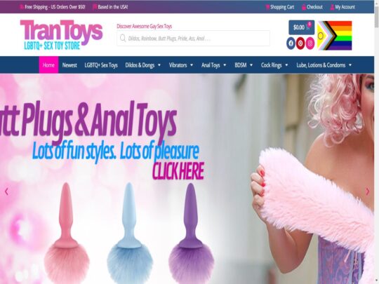 TranToys is a queer toy store with an extensive selection of luxurious, high-quality products for diverse genders.