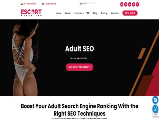 Adult SEO review, a site that is one of many popular Adult Advertising Services