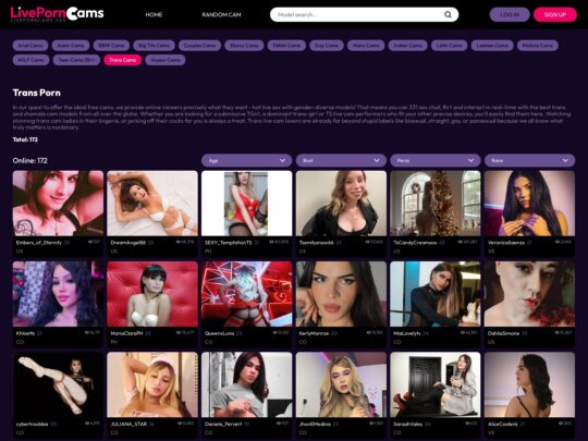 Live Trans Porn for shemale porn: real amateur models, live,Open-minded, free-spirited, sexy & horny.